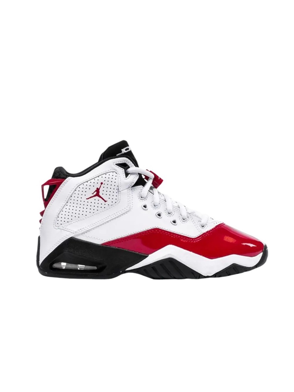 Jordan B'Loyal Loyal Kids White, Red & Black High-Top Basketball Sneakers 13.5